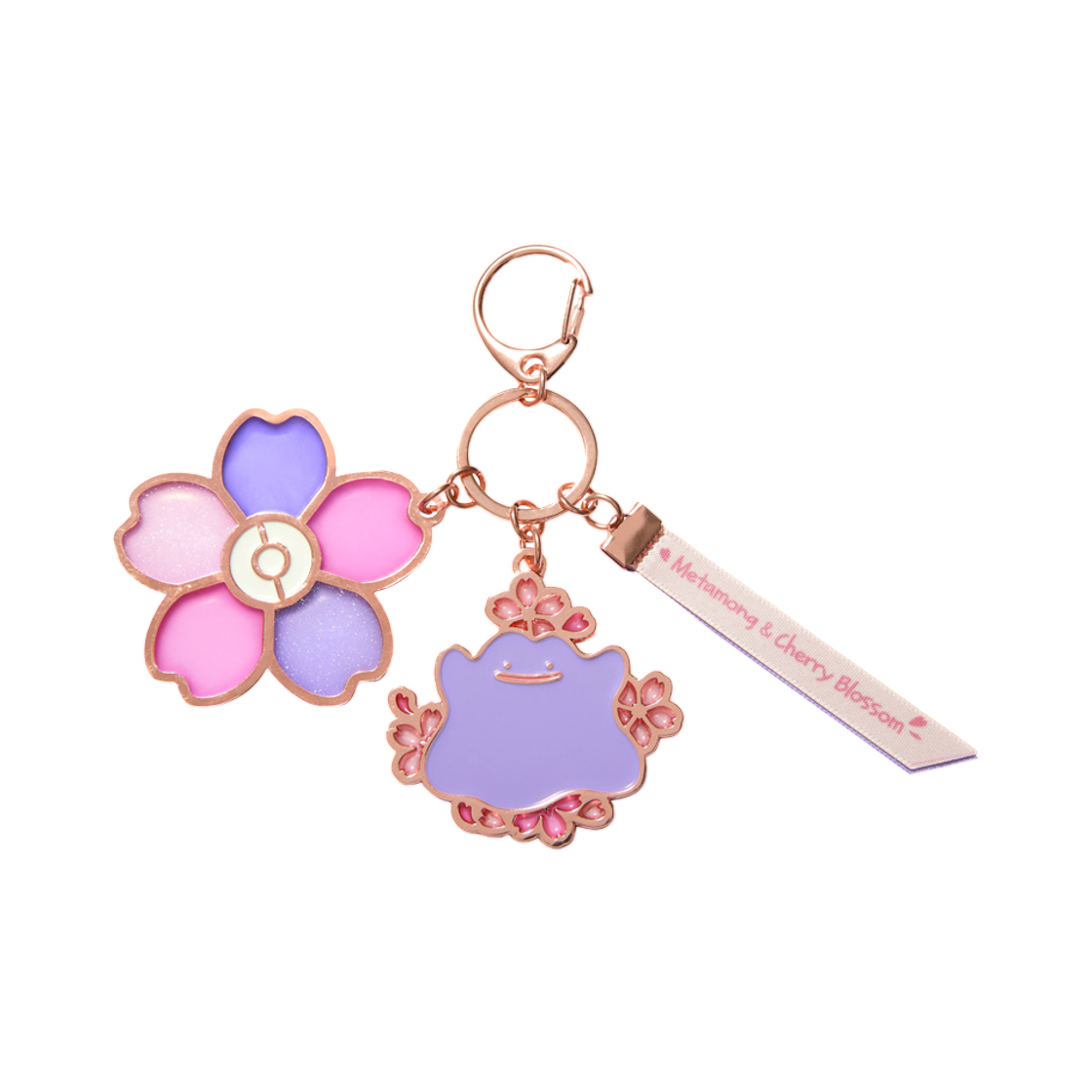 포켓몬 스토어 메타몽 벚꽃 샤이닝 키링(Pokemon Store Metamong Cherry Blossom Shining Keyring) - 1