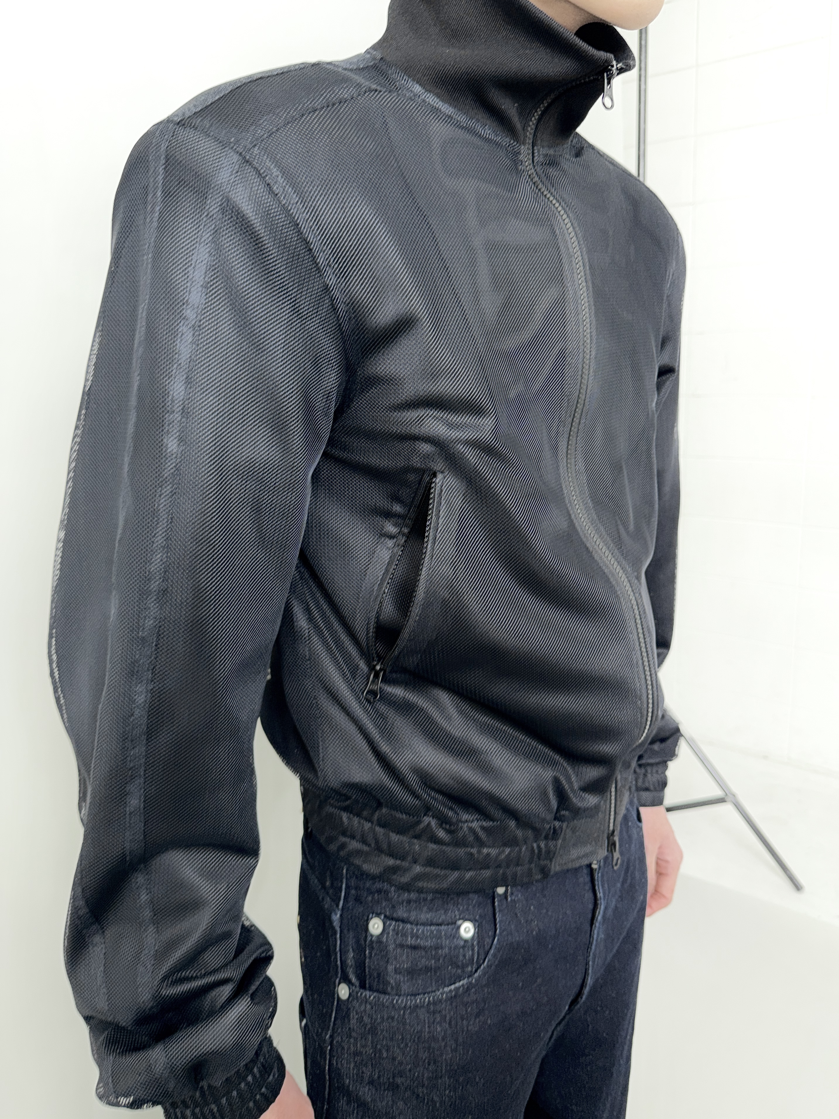 CSC Futurist Jacket Double-Mesh, CSC Over Draped Denim Pants Raw 착용 스타일 - 1