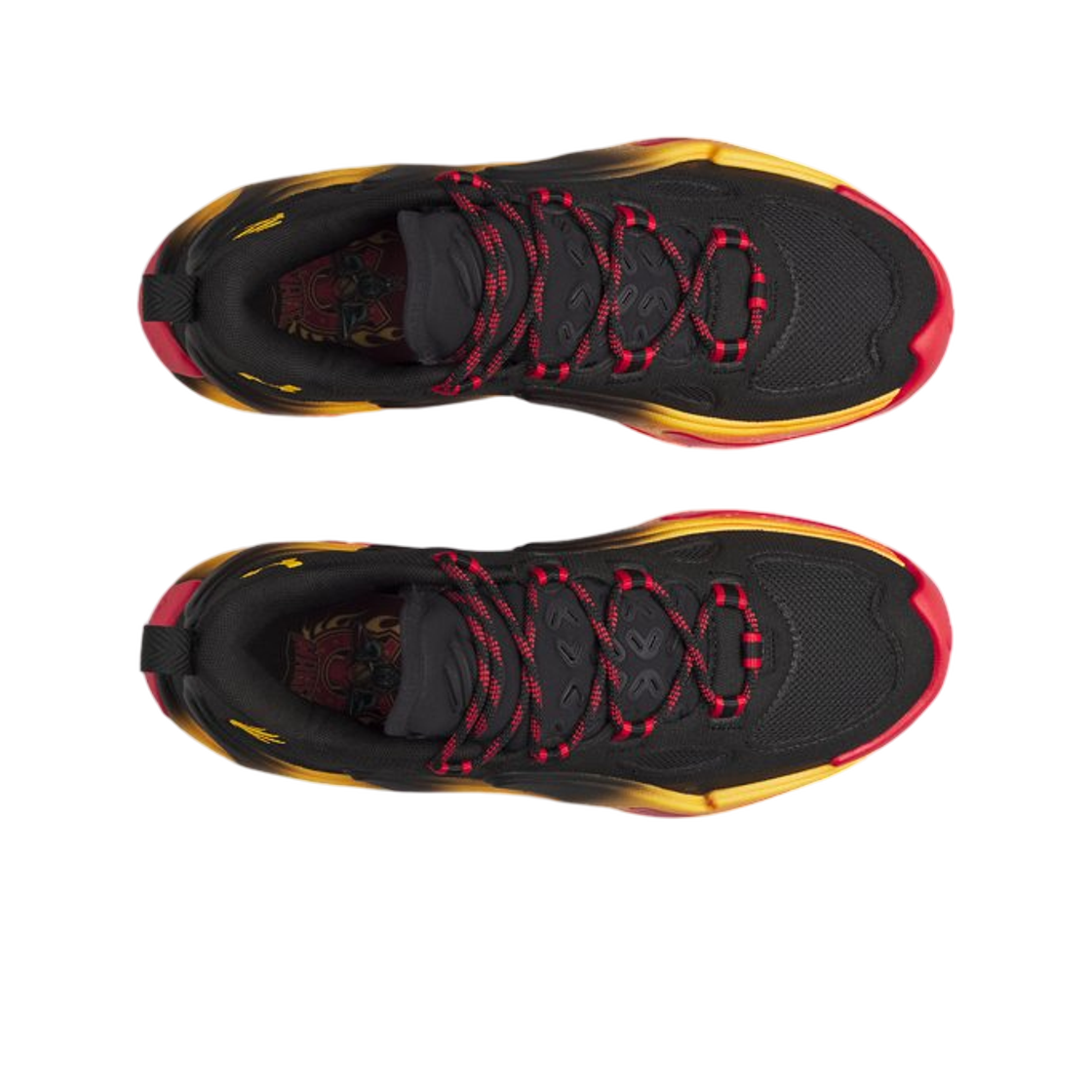 언더아머 커리 13 베스킷볼 슈즈 블랙 레드 캠퍼스 골드(Under Armour Curry 13 Basketball Shoes Black Red Campus Gold) - 2