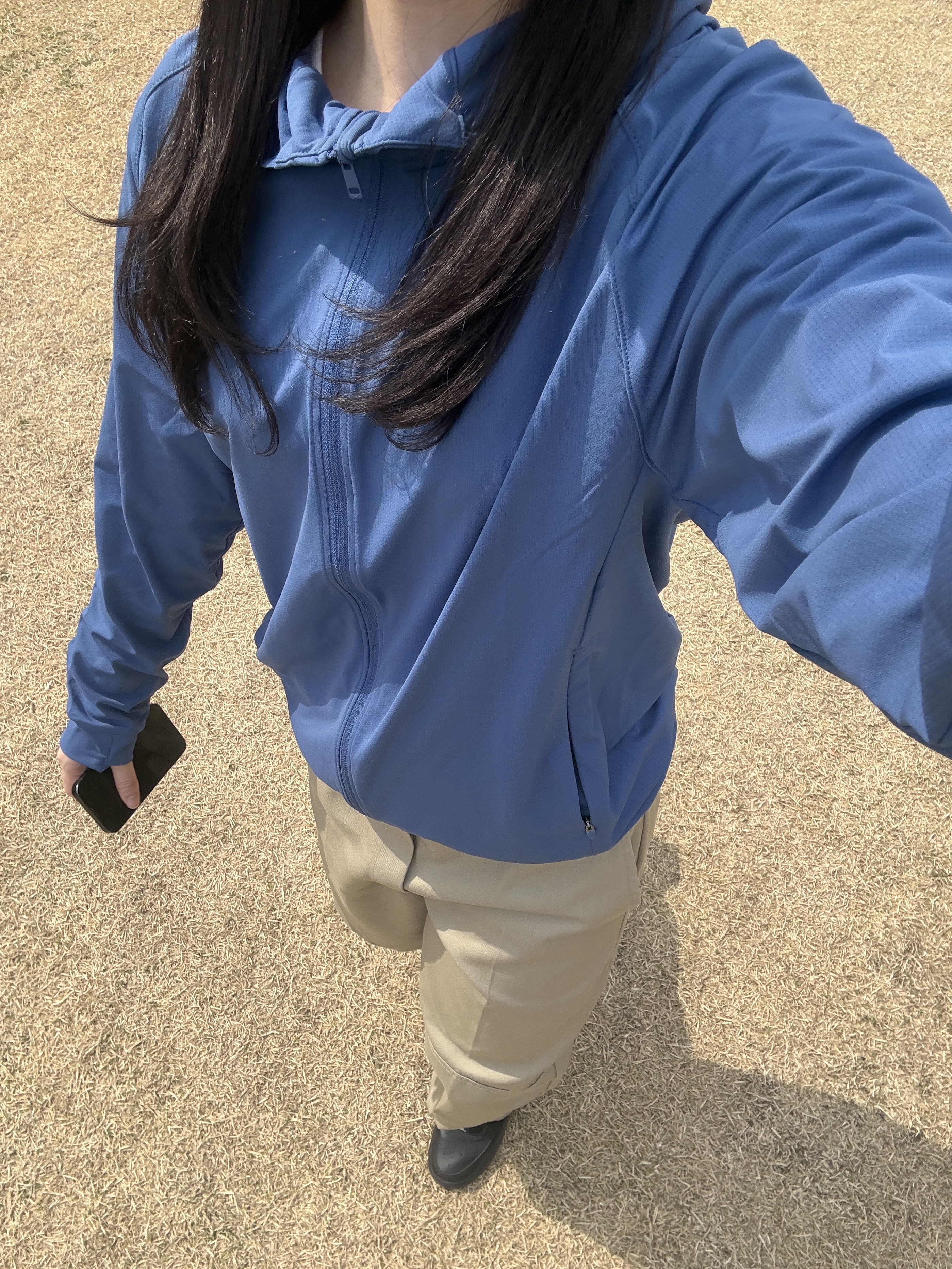Dickies Loose Fit Double Knee Work Pants Khaki 착용 스타일 - 1