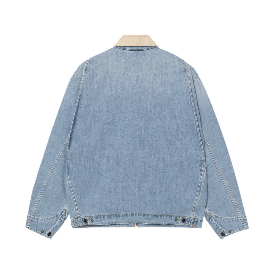 칼하트 WIP OG 디트로이트 자켓 블루 더스티 H 브라운 버스트 워시드(Carhartt WIP OG Detroit Jacket Blue Dusty H Brown Burst Washed) - 2