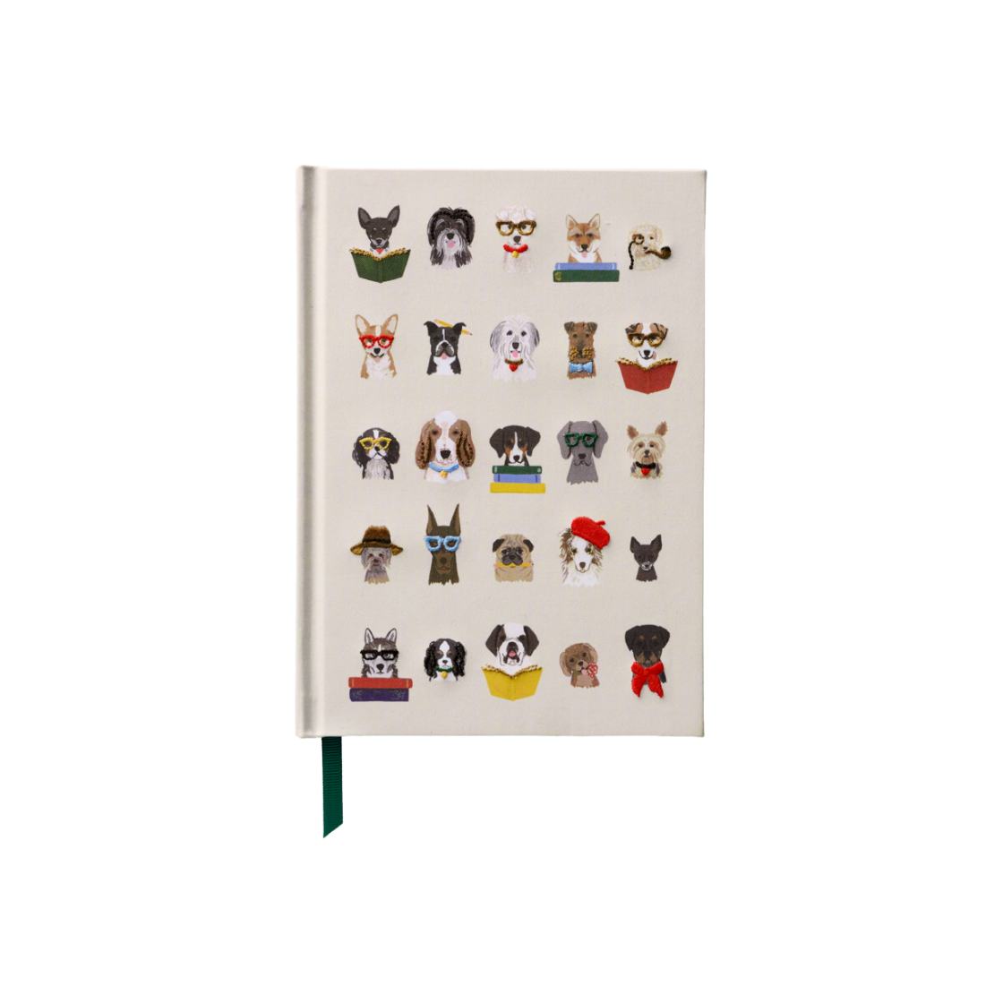 라이플페이퍼 Studious Dogs 자수 저널(RIFLE PAPER CO. Studious Dogs Embroidered Journal) - 1