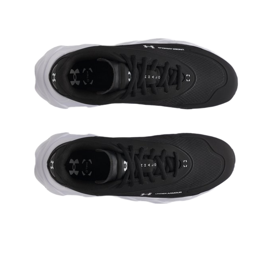 언더아머 UA 헤일로 러너 SE 러닝 슈즈 블랙 화이트(Under Armour UA Halo Runner SE Running Shoes Black White) - 2