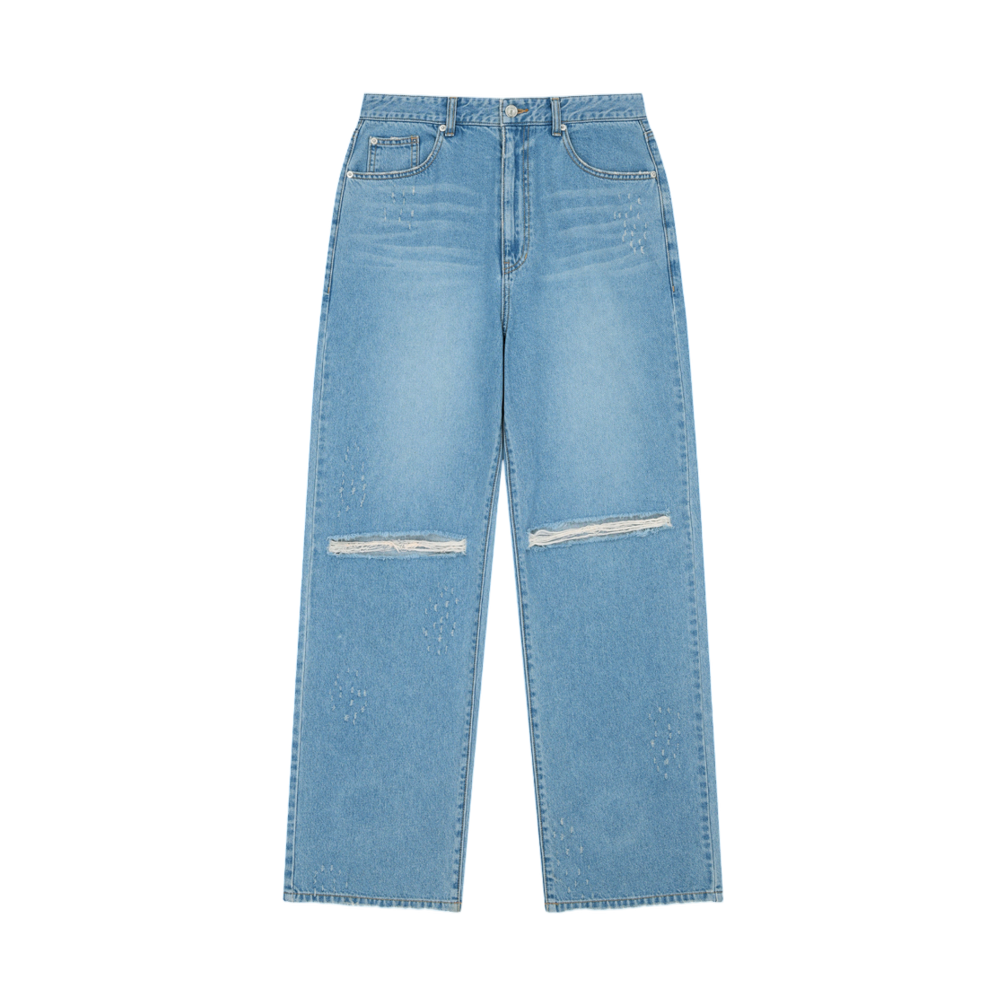 MK2634DN509HBL Matin Kim Distressed Denim Pants In Blue