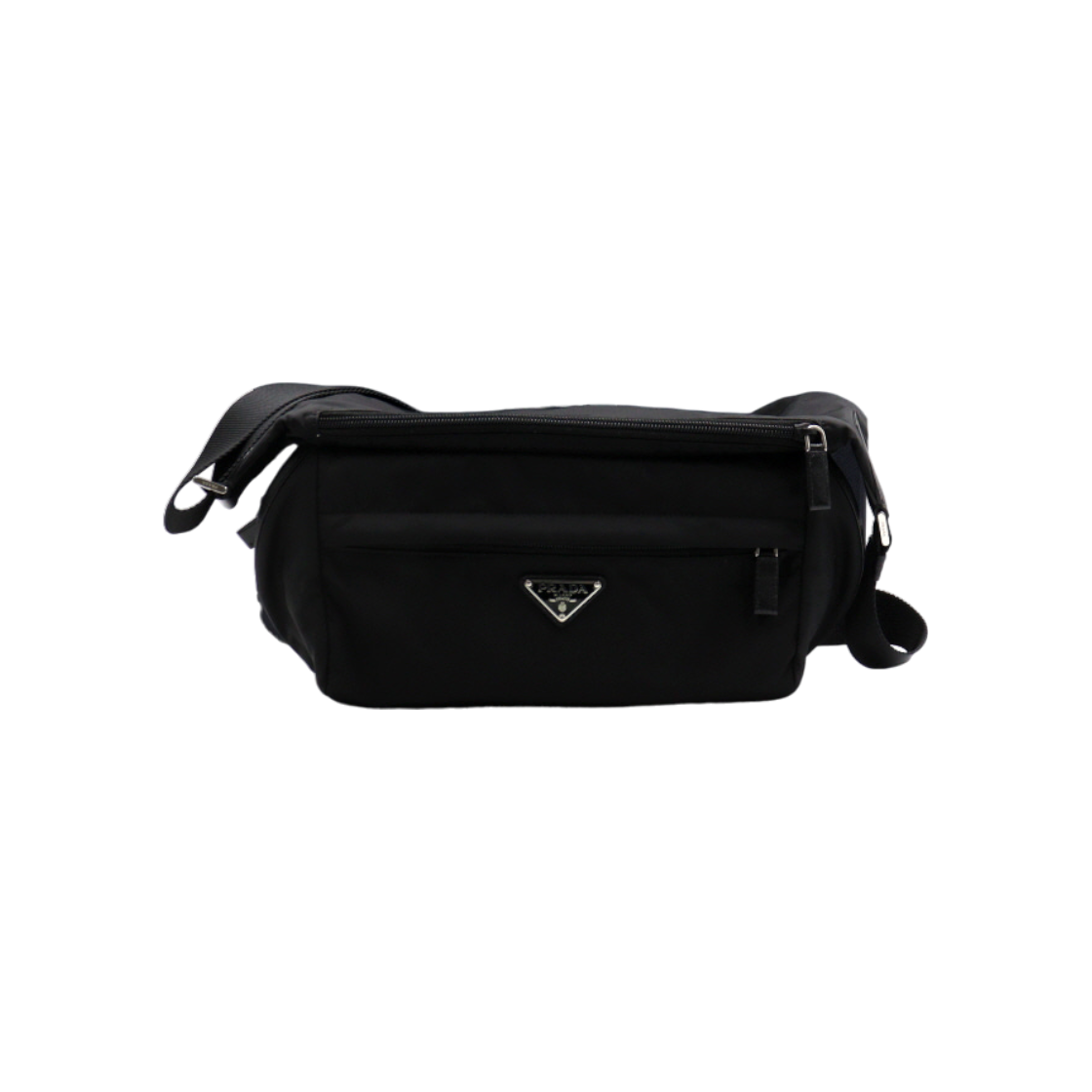 IT9V2NDEL284 Prada Black Re-Nylon Biker Medium Crossbody Bag