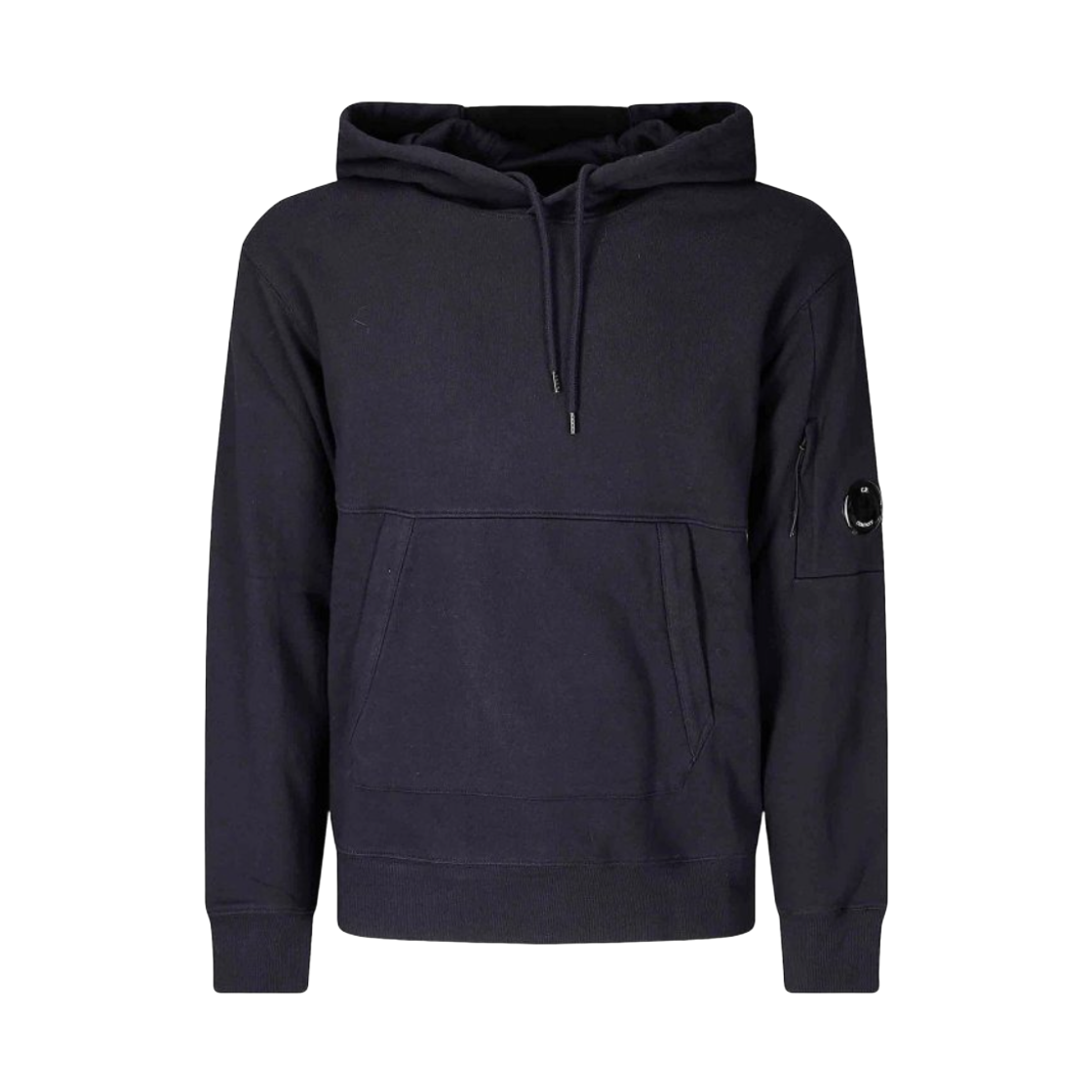 18CMSS024A005086W888 C.P. Company Diagonal Raised Fleece Hooded Sweatshirt Total Eclipse Blue - 25SS
