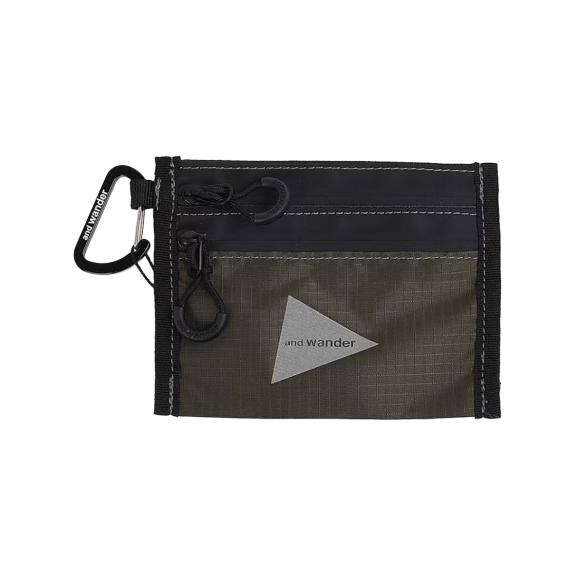 앤드 원더 크리스피 립 카드 홀더 카키(And Wander Crispy Rip Card Holder Khaki)