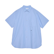 Nanamica Regular Collar Wind S/S Shirt Sax