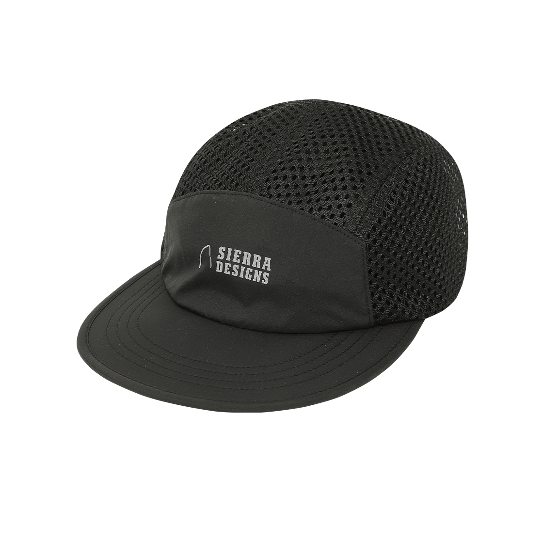 N6243SCP38BLK SIERRA DESIGNS FLASHLIGHT Lightweight Full Mesh Cap Black