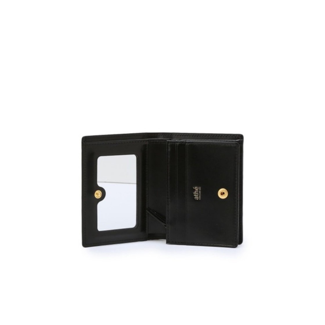 아떼 바네사브루노 액세사리 보딸라또 거울 지폐 반지갑 블랙(Athe Vanessabruno Acc Bottalato Mirror Billfold Wallet Black) - 3