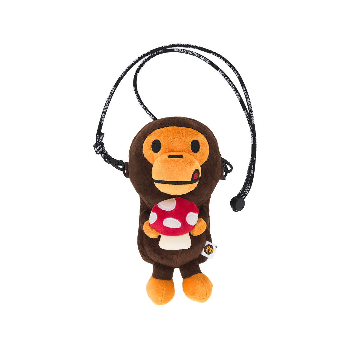 베이프 베이비 마일로 플러시 모바일 백 브라운(BAPE Baby Milo Plush Mobile Bag Brown)