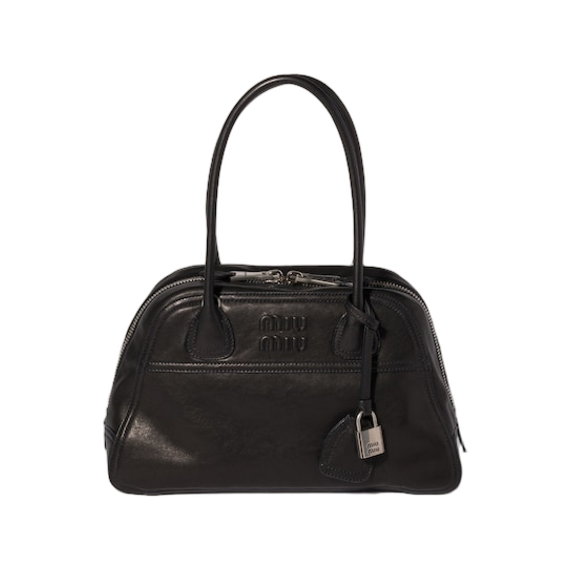 5BB199-2BBL-F0002 Miu Miu Vivant Leather Bag Black