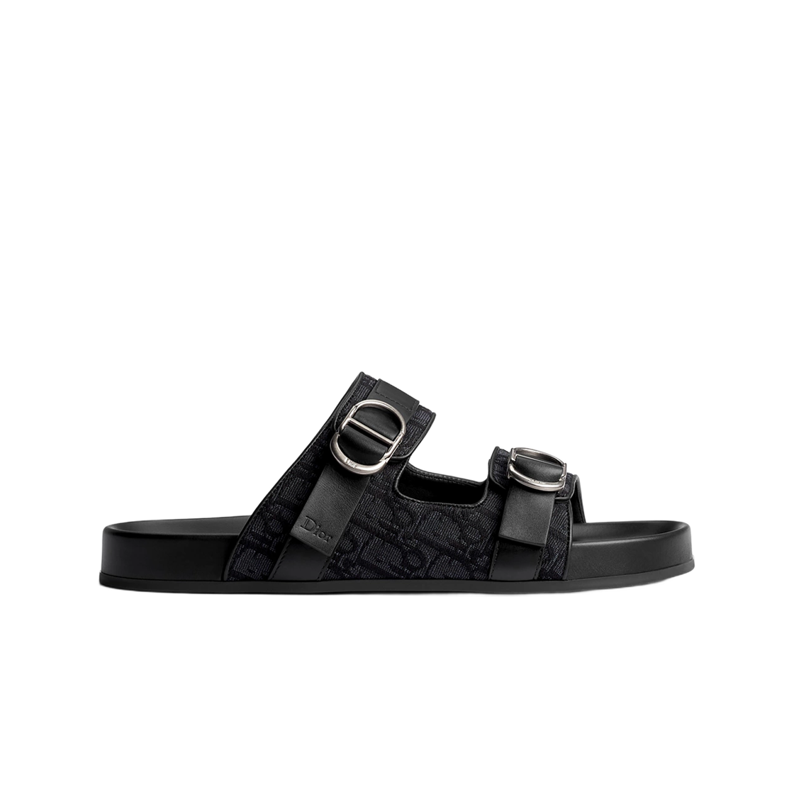 3SA165AFB-H969 Dior Aqua Sandals Dior Oblique Jacquard Black
