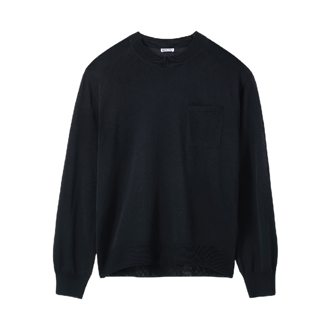 렉토 루즈 핏 니트 탑 블랙(Recto Loose Fit Knit Top Black)