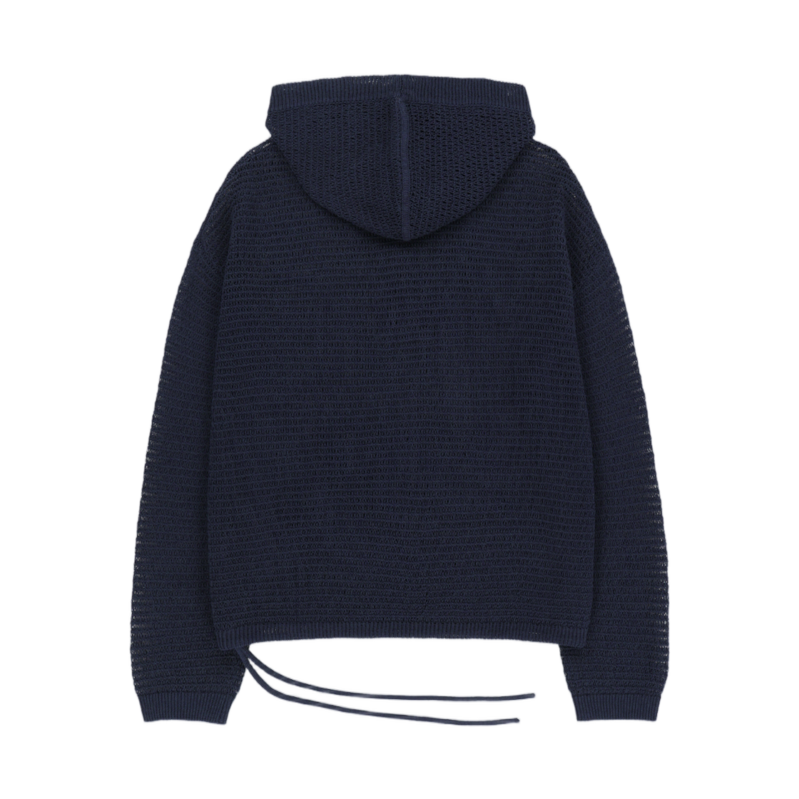 마뗑킴 오버사이즈 메쉬 니트 후드 네이비(Matin Kim Oversized Mesh Knit Hoodie In Navy) - 2