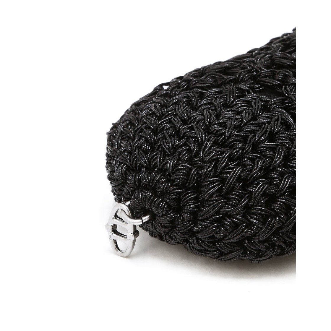 아떼 바네사브루노 액세사리 메탈 니팅 미니백 블랙(Athe Vanessabruno Acc Metal Knitting Mini Bag Black) - 5