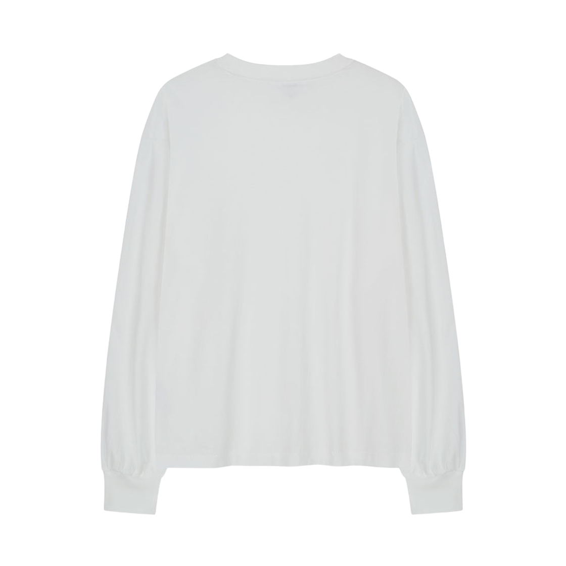 비자비 롱 슬리브드 티셔츠 인 코튼 더블 저지 거즈 화이트(VIS A VIS Long Sleeved Tee Shirt In Cotton Double Jersey Gause White) - 2