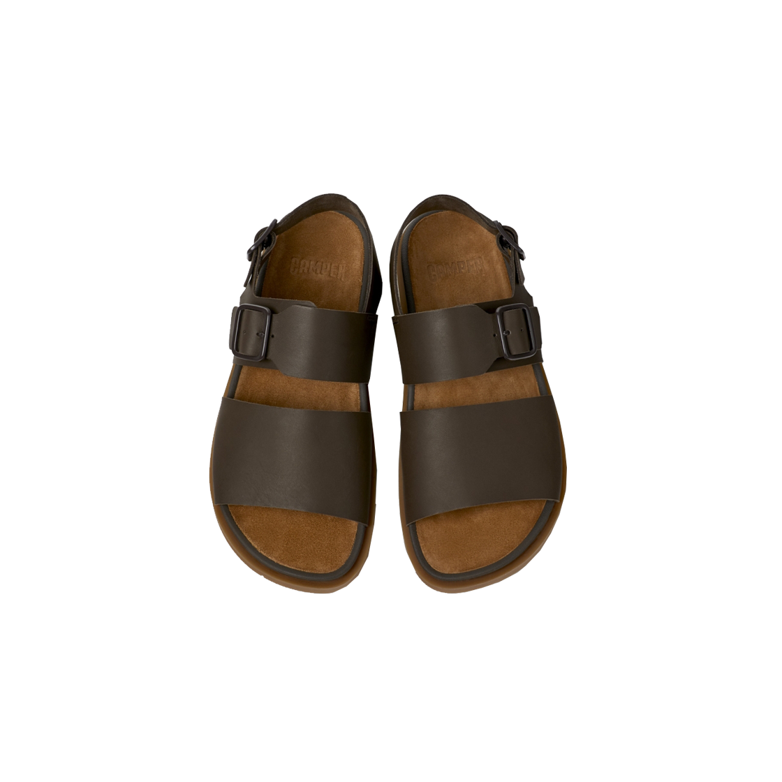 캠퍼 남성 유크 샌들 샌들 브라운(Camper Men Lluc Sandal Sandal Brown) - 3