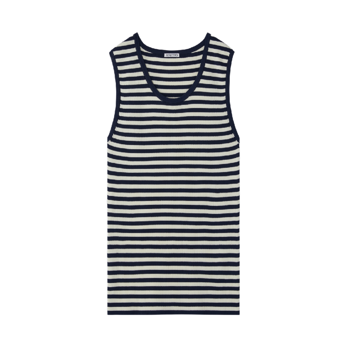 렉토 마리나 써머 니트 탱크 탑 네이비(Recto Marina Summer Knit Tank Top Navy)