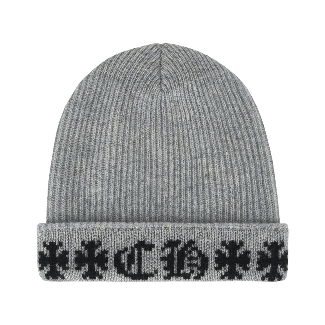 크롬하츠 빅 대디 캐시미어 비니 그레이(Chrome Hearts Big Daddy Cashmere Beanie Grey) - 2