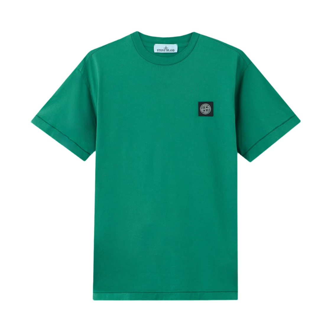 L1S1521000-27S0013-V005H Stone Island 2100027 60/2 Cotton Jersey Slim-Fit T-Shirt with Compass Patch Malachite - 26SS