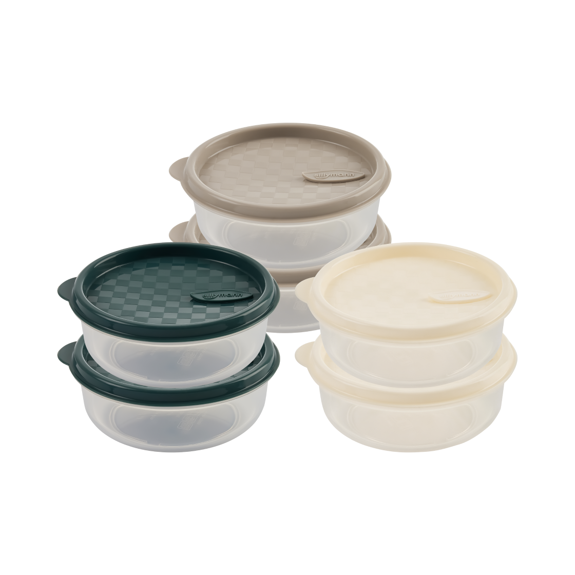 실리만 하모니 냉동용기 원형 370ml (2P)(SILLYMANN Harmony Freezer Container Circle Type 370ml (2P)) - 1