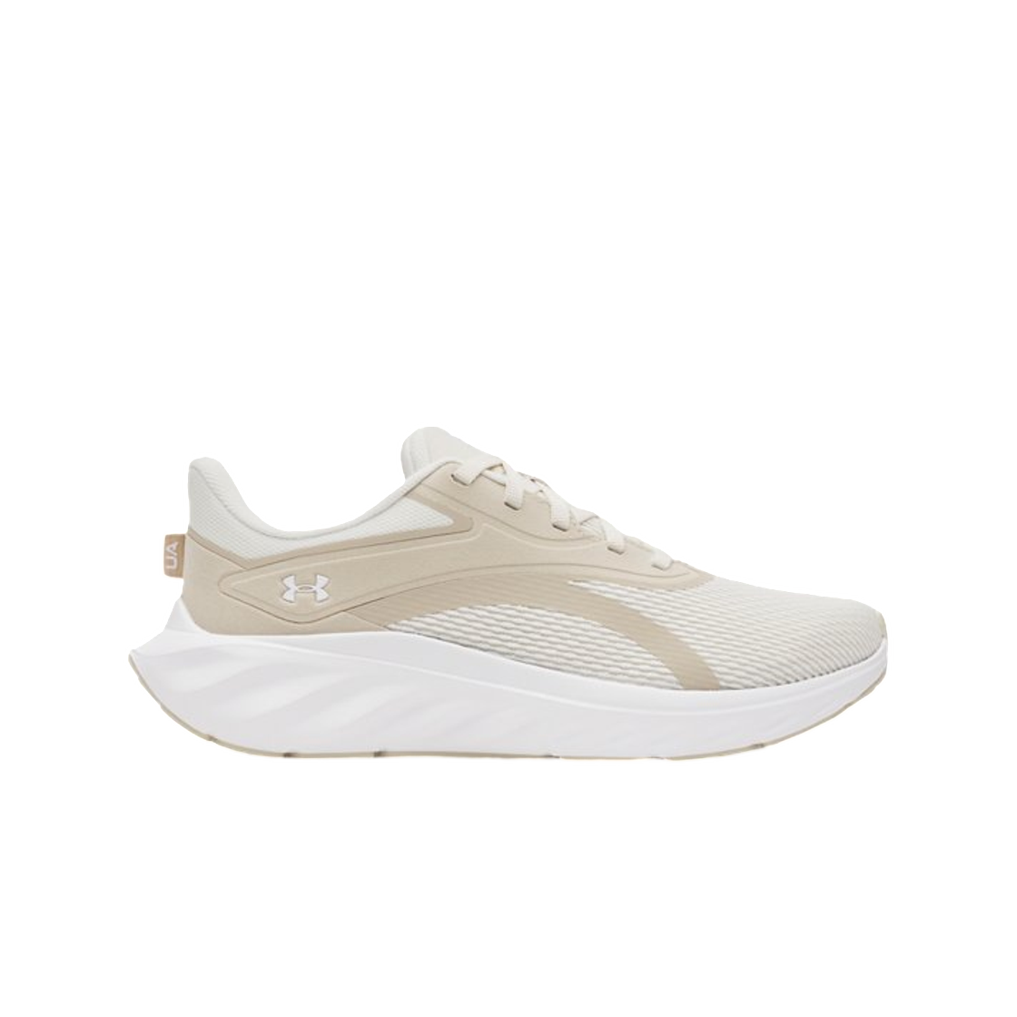 6009828-110 (W) Under Armour UA Charged Ascend Running Shoes Summit White Khaki Base White