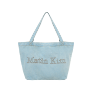 Matin Kim Stitch Denim Shoulder Bag In Sky
