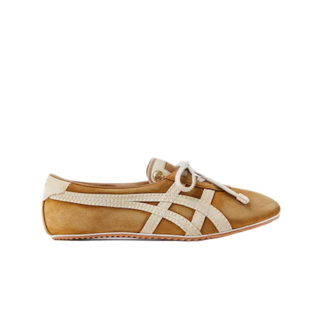 오니츠카 타이거 x 베르사체 타이치 사쿠라 스웨이드 트레이너 브라운(Onitsuka Tiger x Versace Tai-Chi Sakura Suede Trainer Brown)