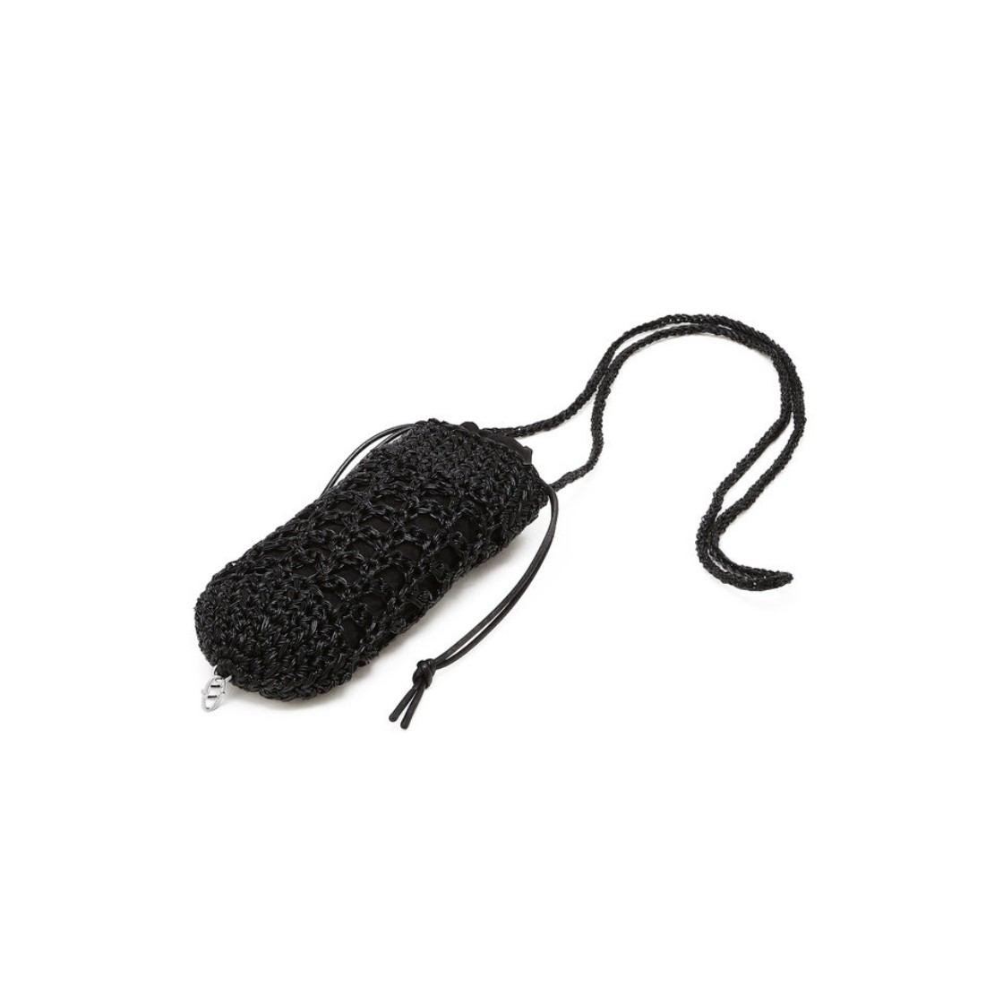 아떼 바네사브루노 액세사리 메탈 니팅 미니백 블랙(Athe Vanessabruno Acc Metal Knitting Mini Bag Black) - 4