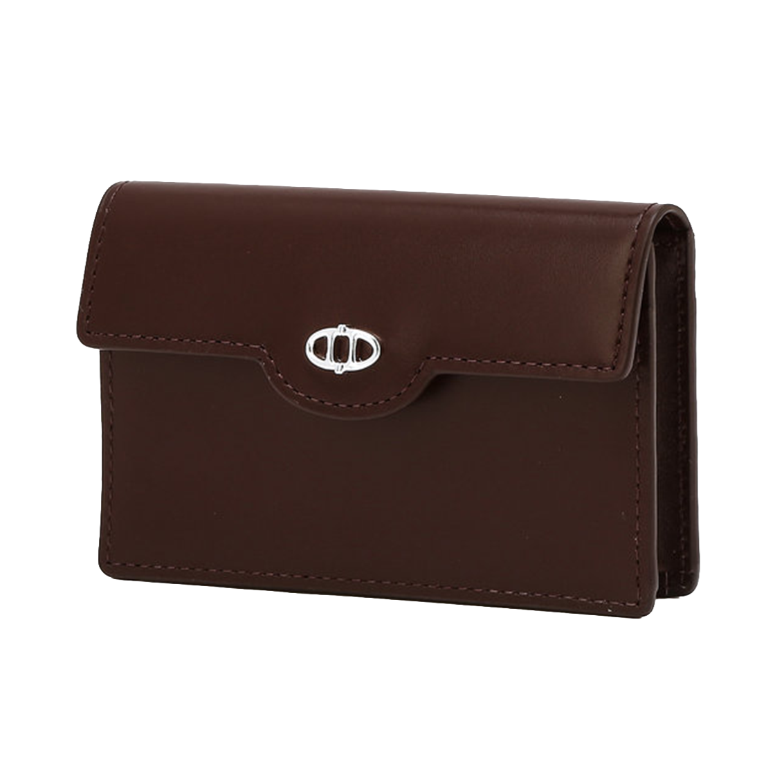 아떼 바네사브루노 액세사리 더블에이 명함지갑 스몰로고 다크 와인(Athe Vanessabruno Acc Double A Business Card Holder Small Logo Dark Wine)