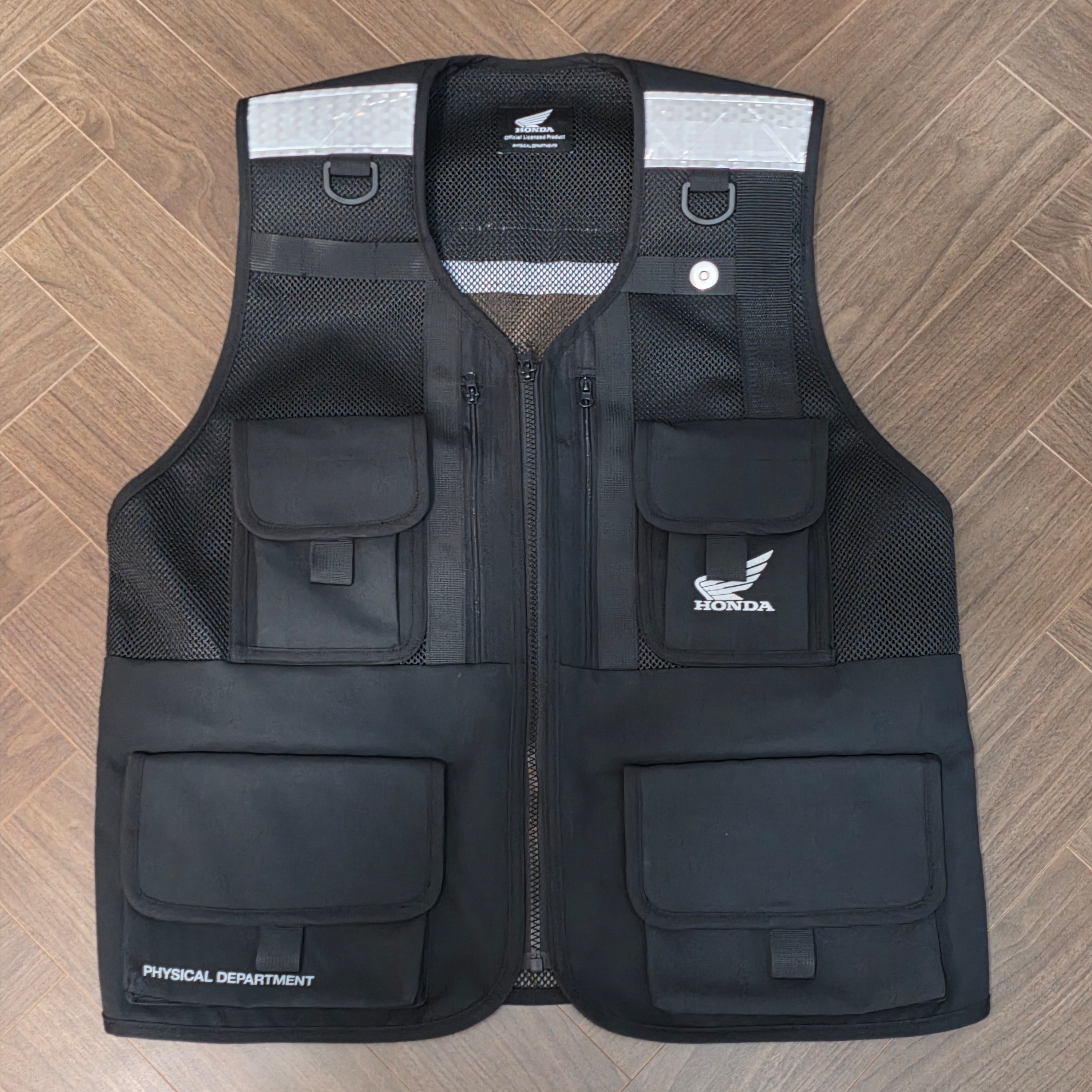 Honda City Rider Utility Vest Black 착용 스타일 - 1