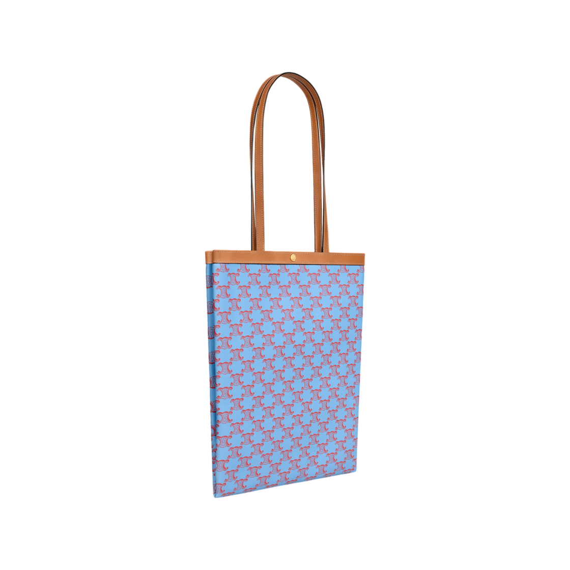 셀린느 미디움 플랫 쇼퍼 트리옹프 캔버스 데님 블루 레드(Celine Medium Flat Shopper in Triomphe Canvas Demim Blue Red) - 2