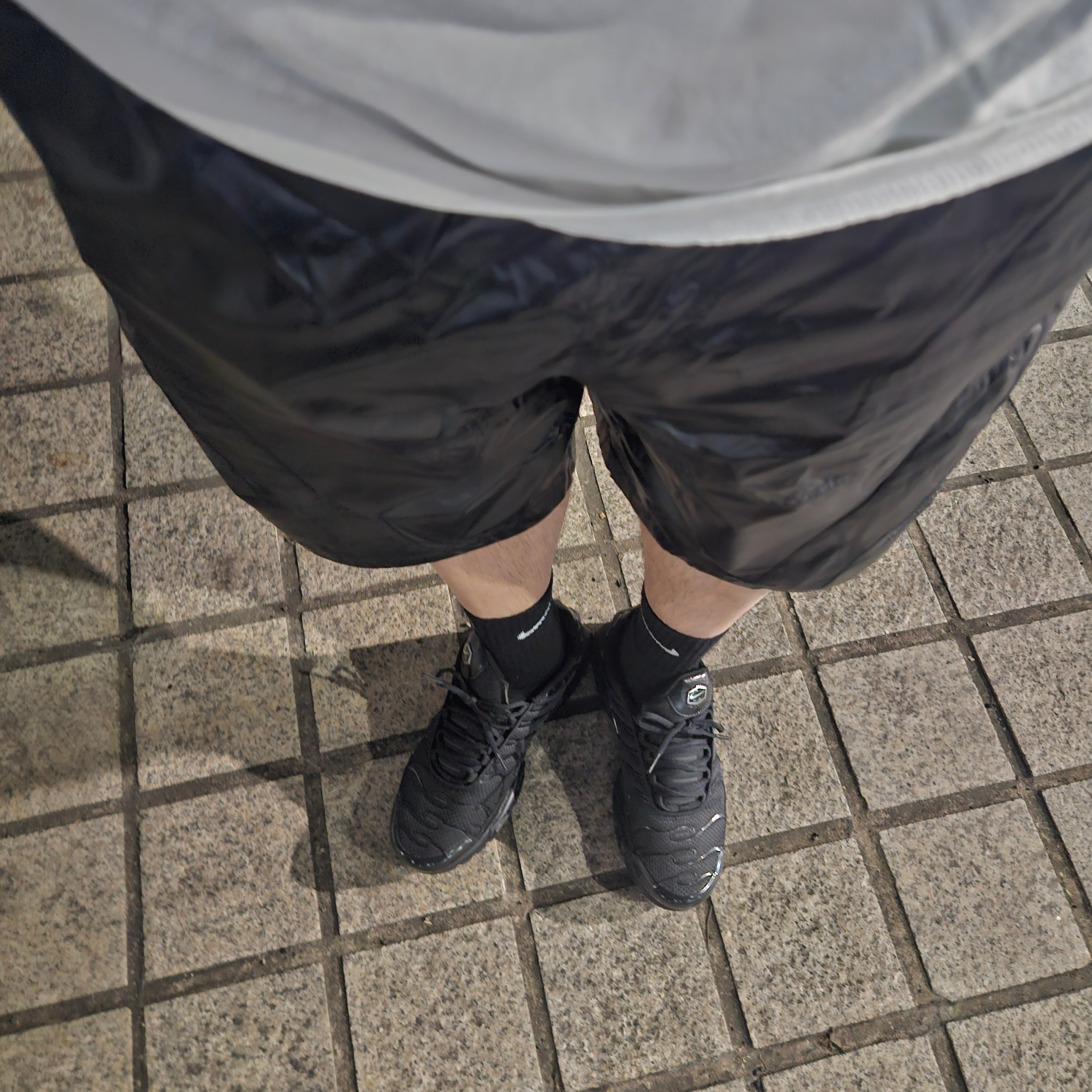 Nike Air Max Plus Triple Black, NAUTICA x Undermycar - NTC X UMC UTILITY SHORTS - BLACK 착용 스타일