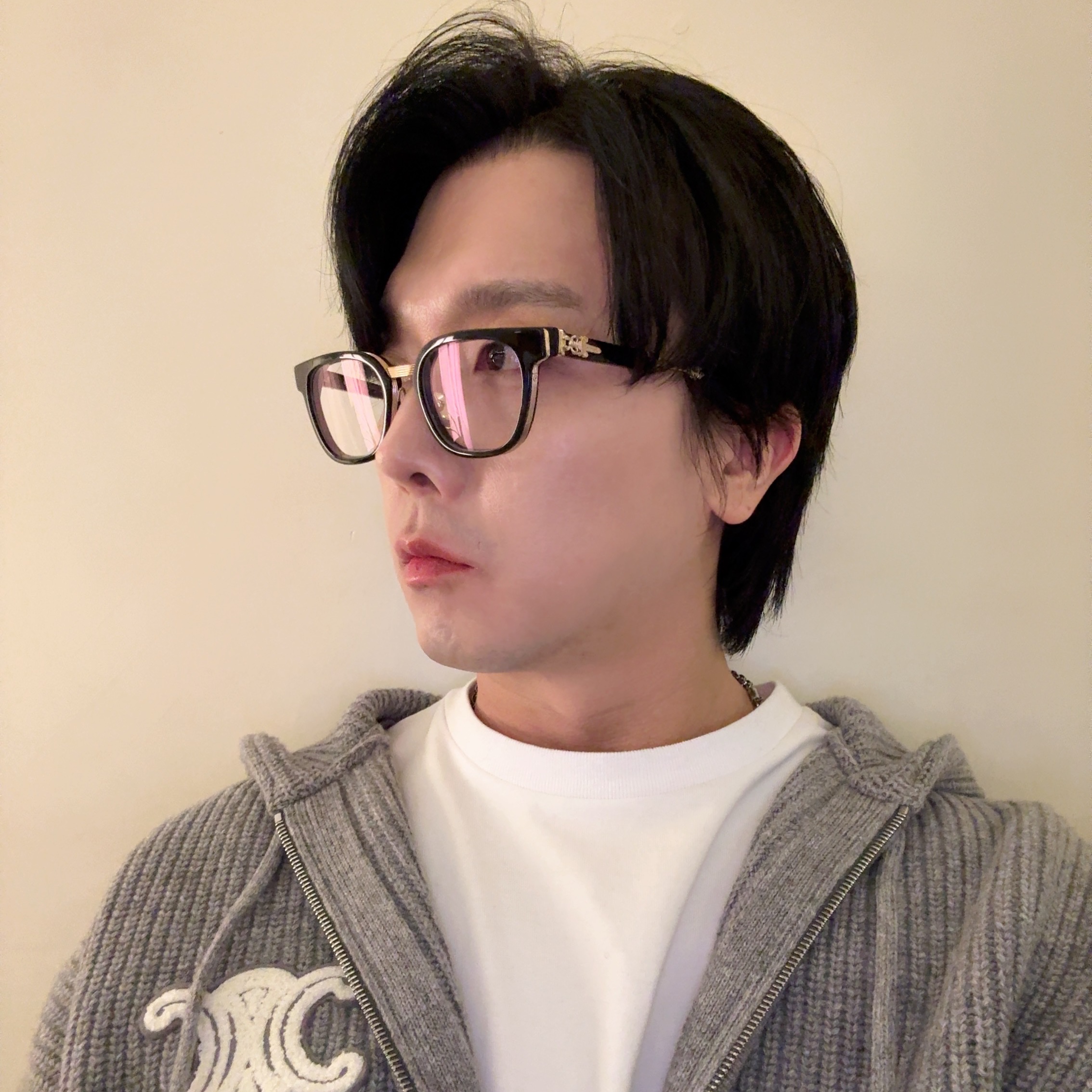 Chrome Hearts Duck Butter Black Gold Plated 착용 스타일