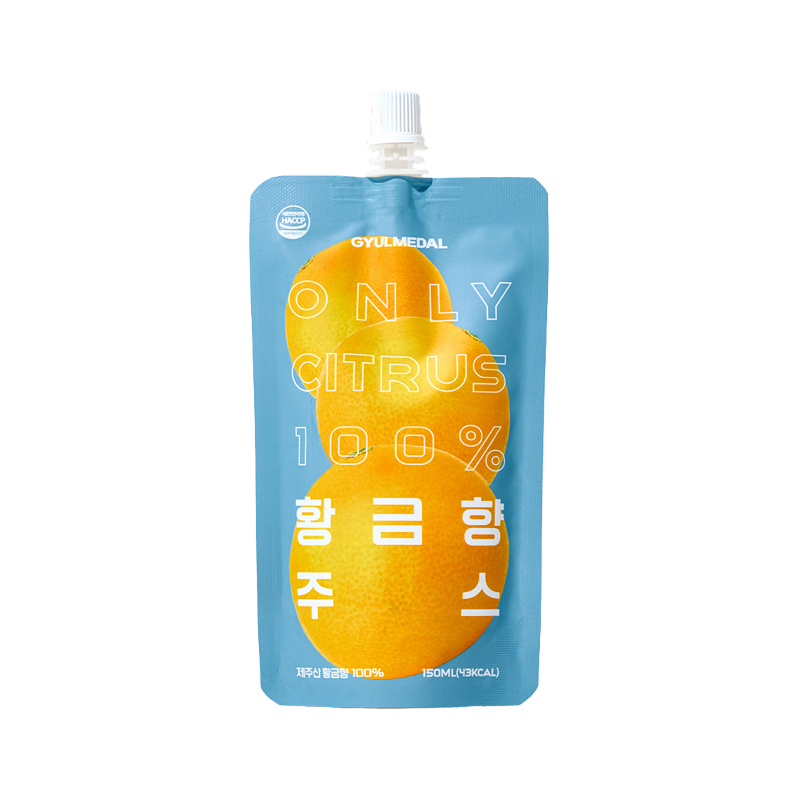 귤메달 황금향 주스 150mL 1개입(GYULMEDAL Fresh Jeju Hwanggeumhyang Citrus Juice)