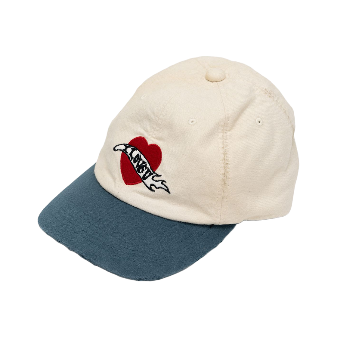 카미야 x CA4LA 아이 러브 유 디스트레스드 캡 블루(Kamiya x CA4LA I Love U Distressed Cap Blue)