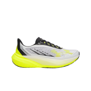 (W) Under Armour UA Velociti Distance Running Shoes White High Vis Yellow