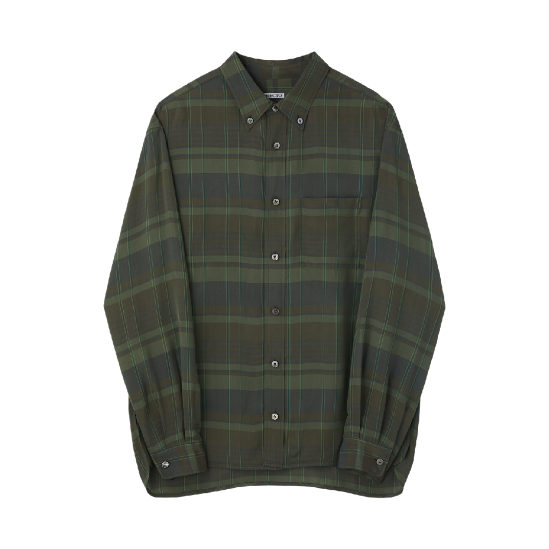 렉토 자콥 비스코스 체트 셔츠 다크 그린(Recto Jacob Viscose Check Shirt Dark Green)