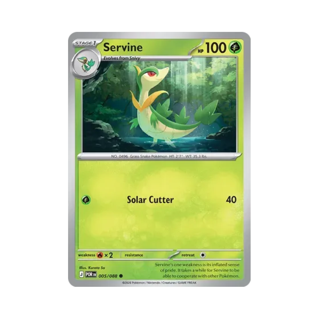 포켓몬 TCG 샤비 C 퍼펙트 오더 (영문판)(Pokemon TCG Servine C Perfect Order (English Ver.)) - 1