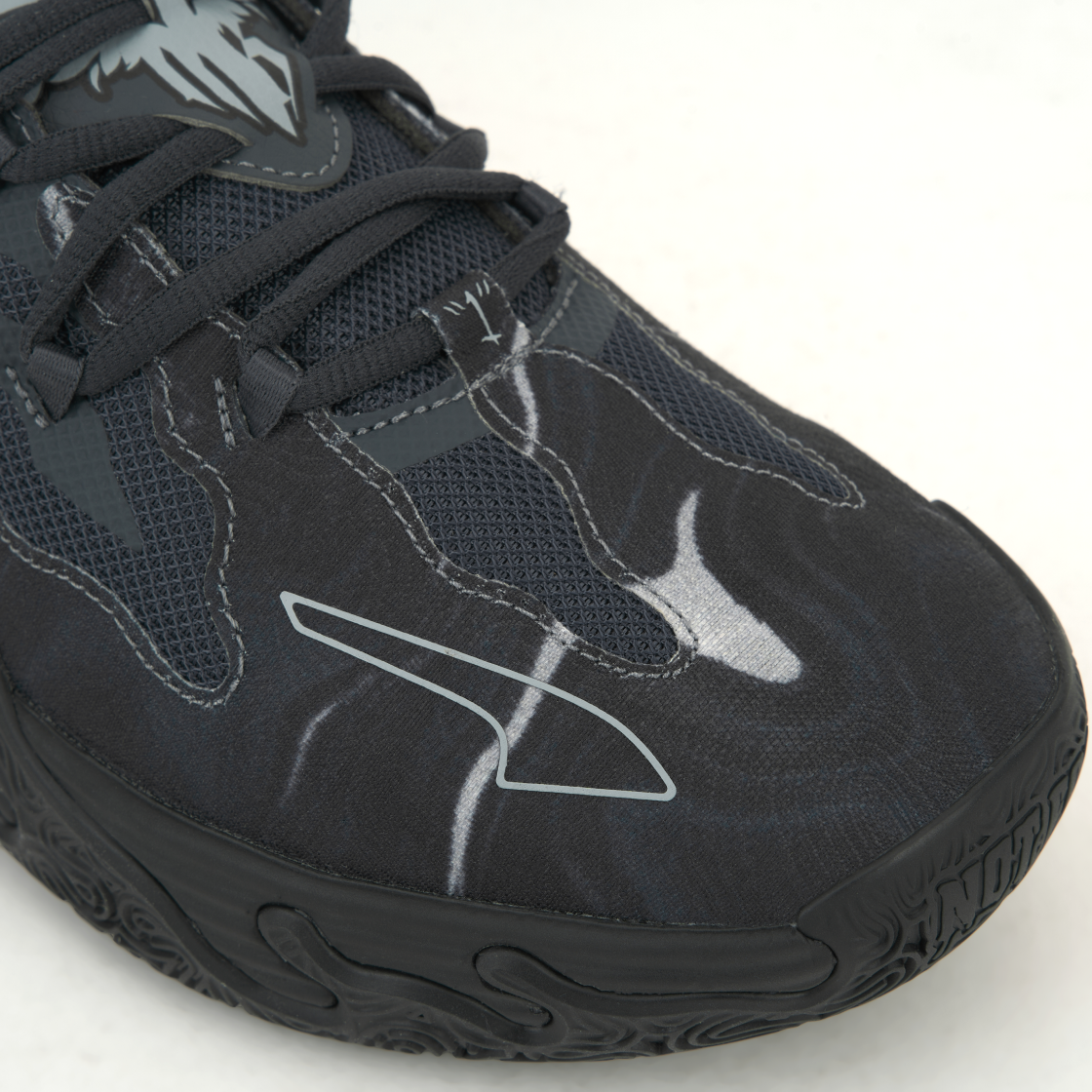 푸마 라멜로 볼 MB.03 로 팀 블랙 스트롱 그레이(Puma Lamelo Ball MB.03 Lo Team Black Strong Grey) - 7