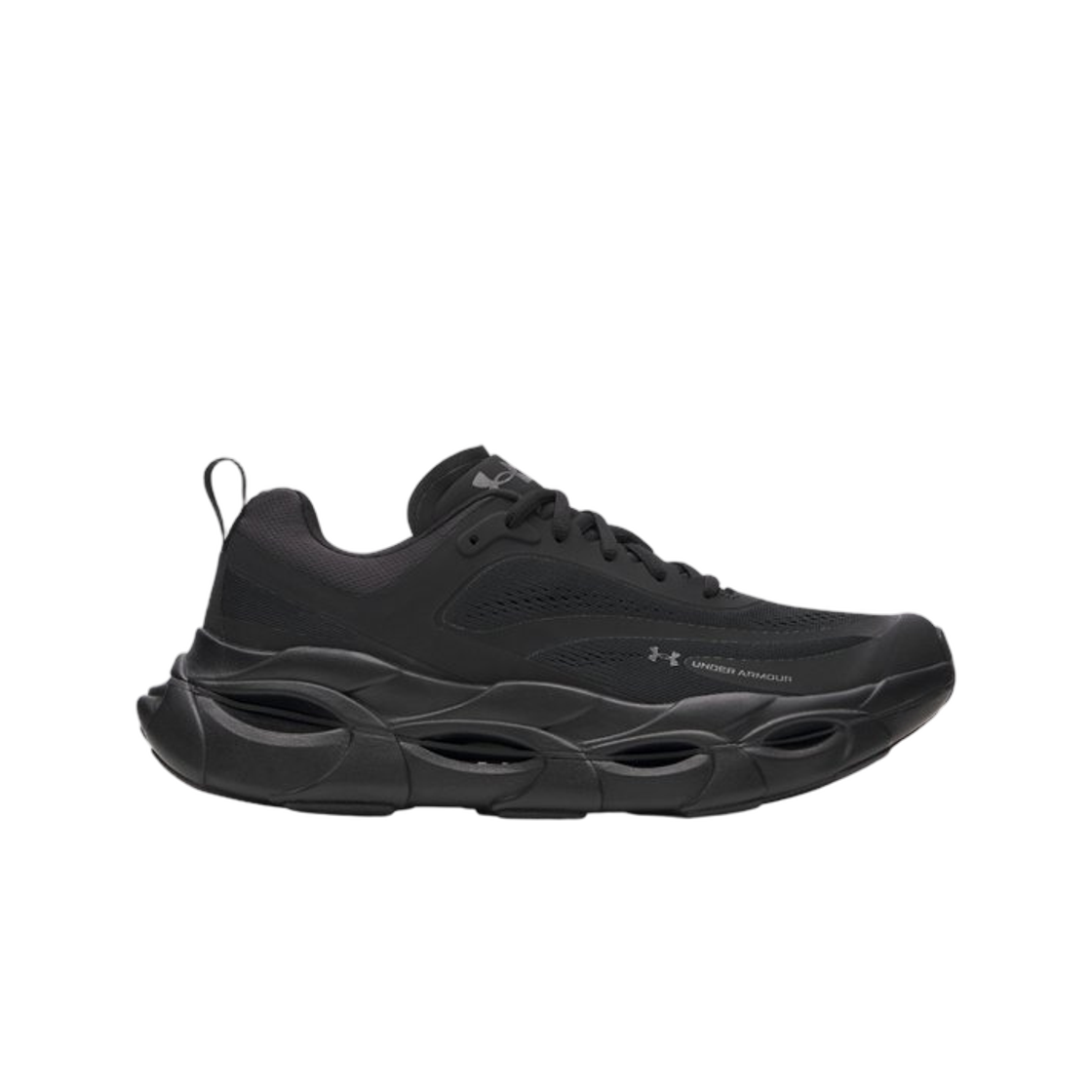 언더아머 UA 헤일로 레이서 러닝 슈즈 블랙 캐슬락(Under Armour UA Halo Racer Running Shoes Black Castlerock) - 1
