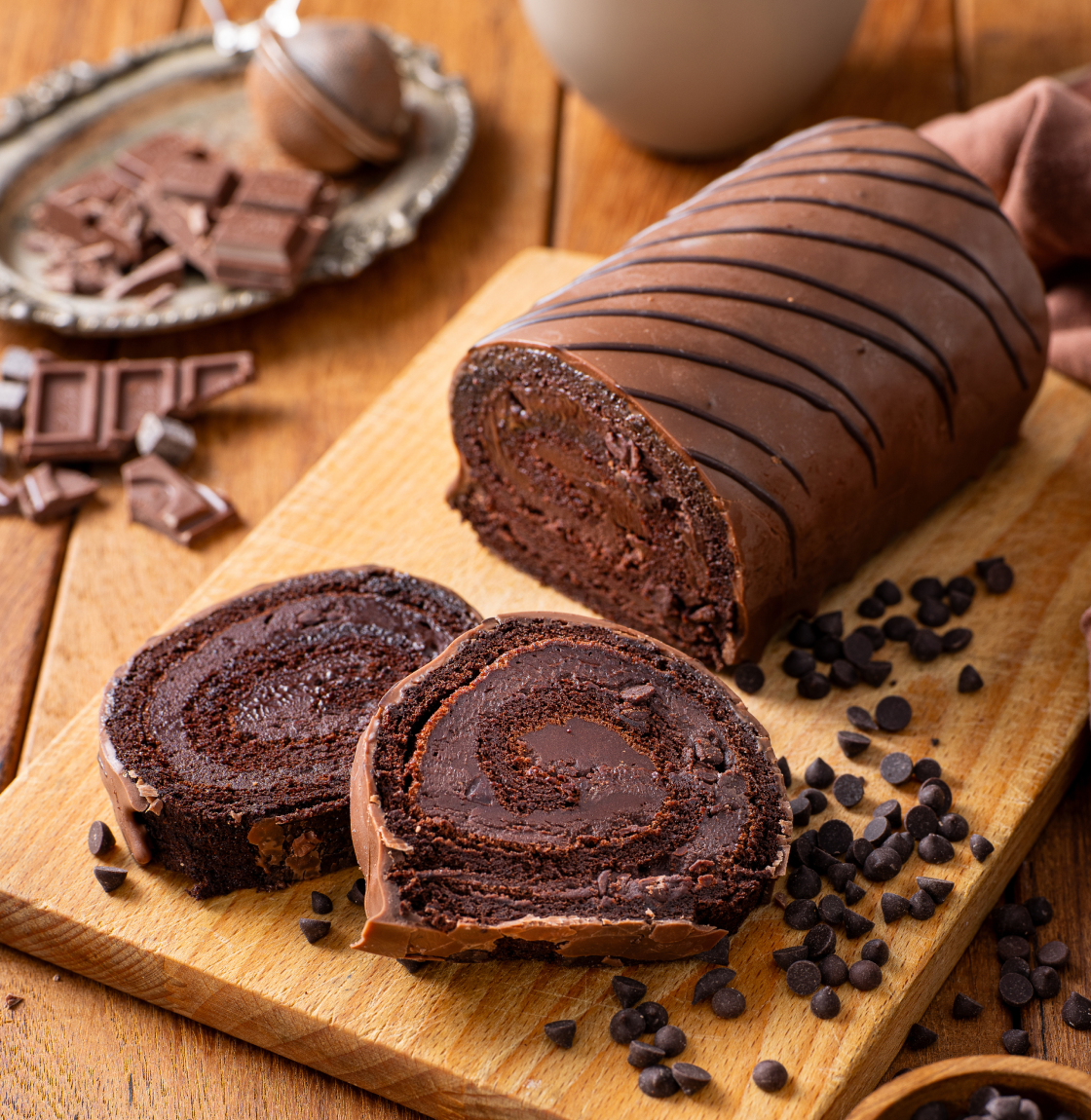 봄날엔 초코퐁당 초코초코 롤케이크 400g(Bomnal& Choco Pongdang Chocochoco Rollcake 400g) - 2