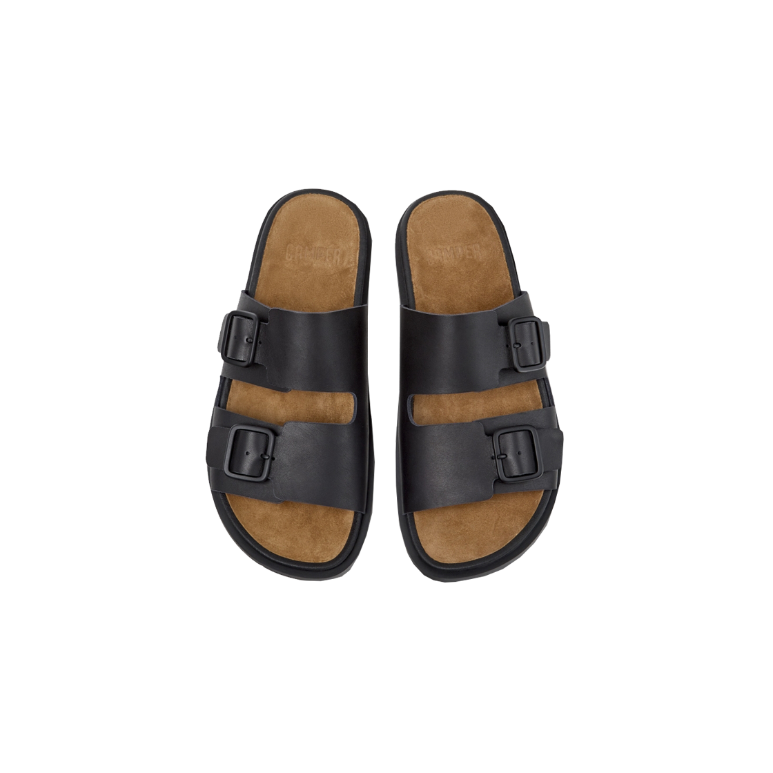 캠퍼 남성 유크 샌들 슬리퍼 블랙(Camper Men Lluc Sandal Slippers Black) - 3