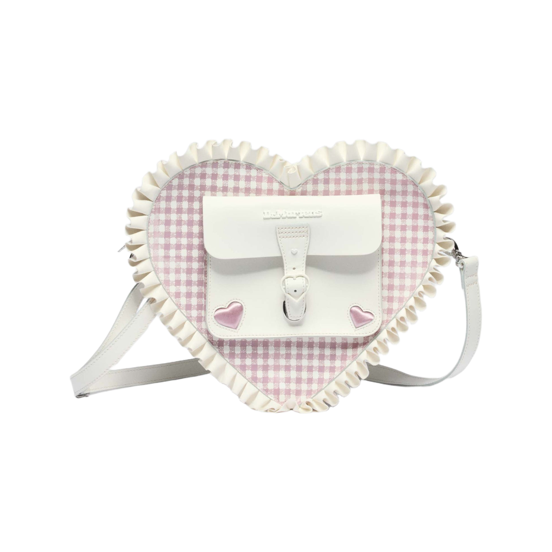 닥터마틴 하트 백팩 화이트 더스티 로즈(Dr. Martens Heart Backpack White Dusty Rose) - 1