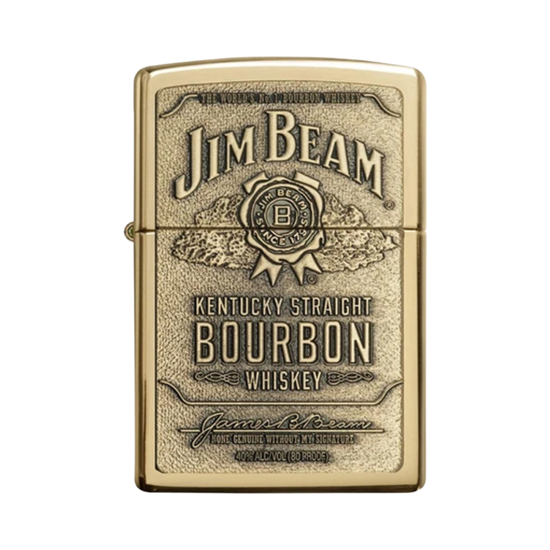 지포 엠블럼 하이 폴리쉬 크롬 라이터 골드(Zippo Emblem High Polish Chrome Lighter Gold)