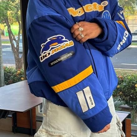 Nike x Drake Nocta x Kar L'Art De L'Automobile Racing Jacket Deep Royal Blue (FD2194-455) 착용 스타일