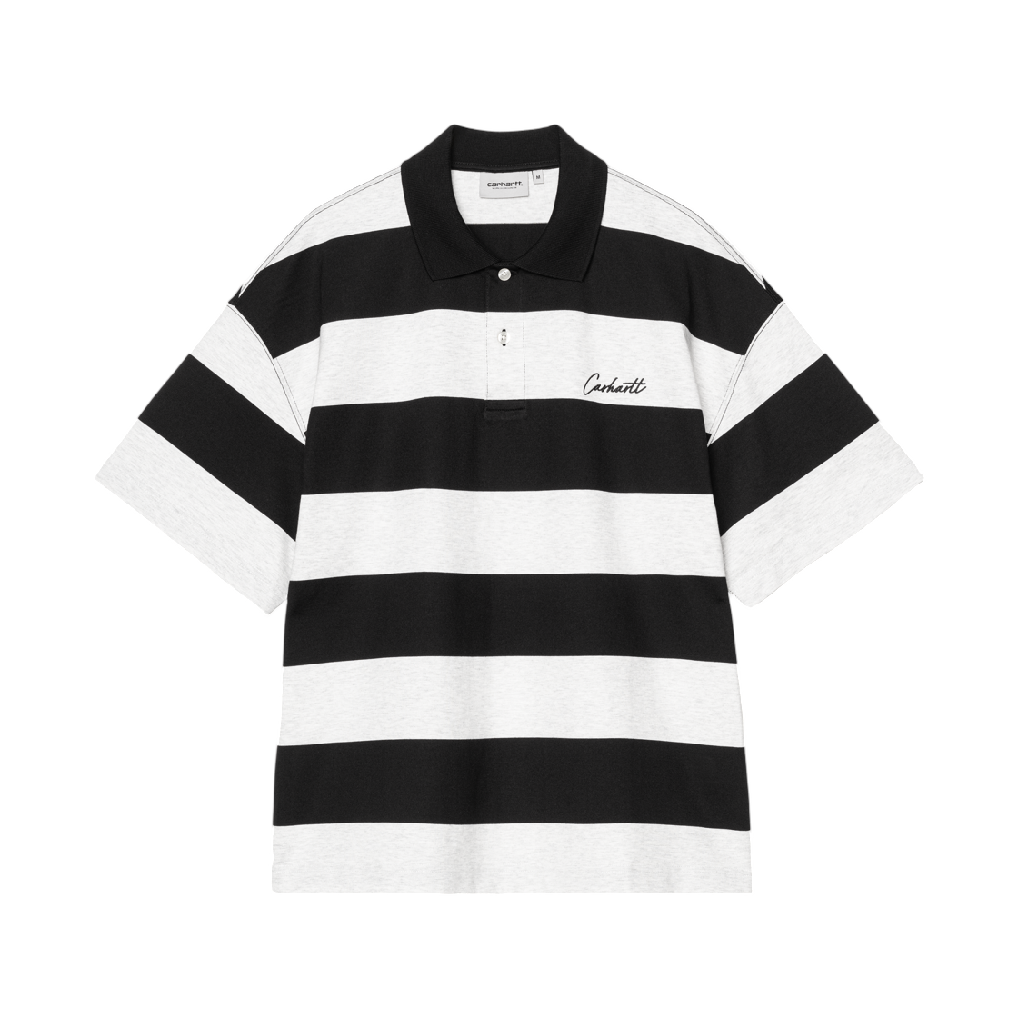 I036187-3LD-XX Carhartt WIP S/S Delray Polo Delray Stripe Black