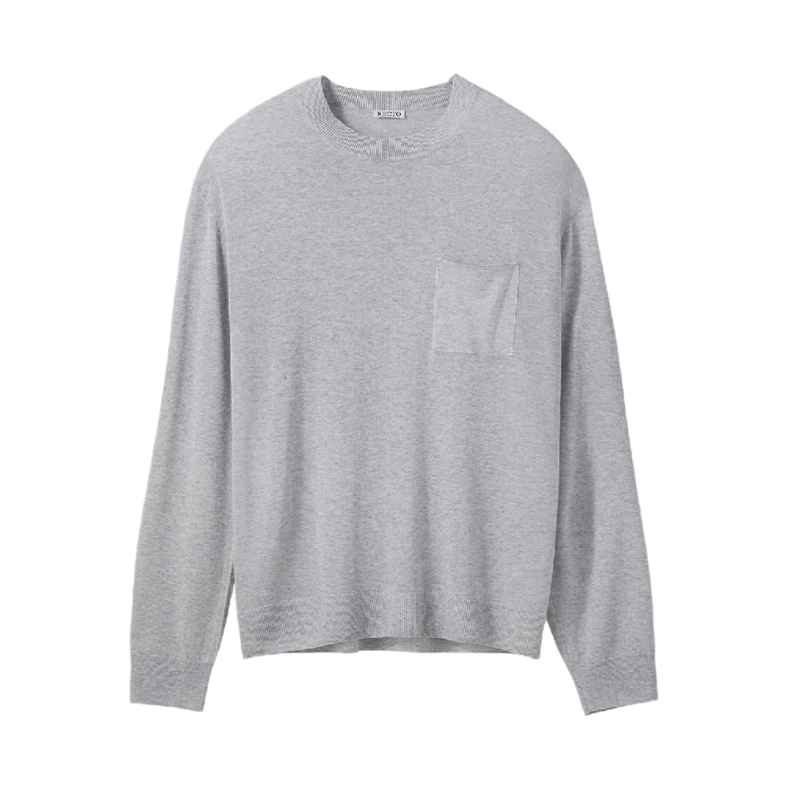 렉토 루즈 핏 니트 탑 라이트 그레이(Recto Loose Fit Knit Top Light Grey)