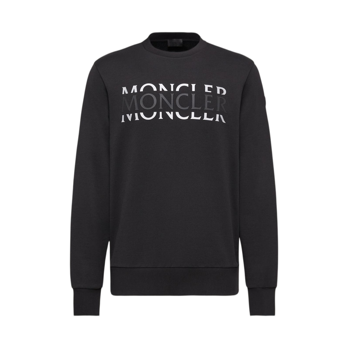 L1-091-8G00004-89AZY-999 Moncler Logo Cotton Jersey Long Sleeve T-Shirt Black - 26SS